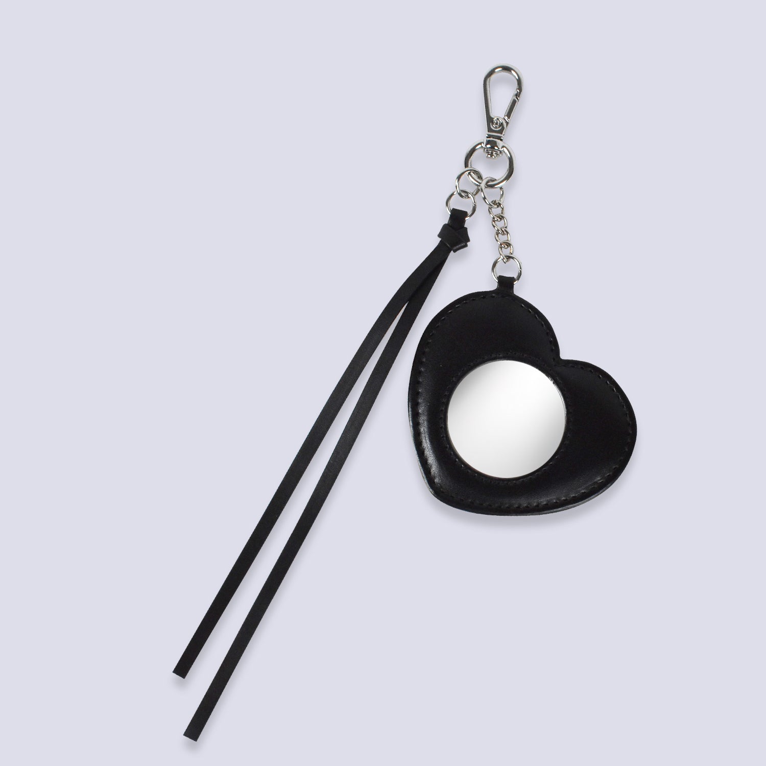 Heart Mirror Bag Charm