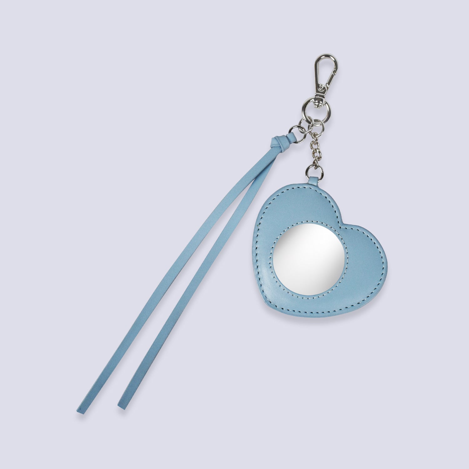 Heart Mirror Bag Charm