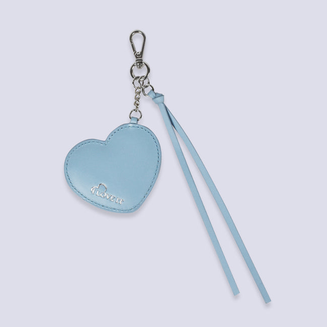 Heart Mirror Bag Charm