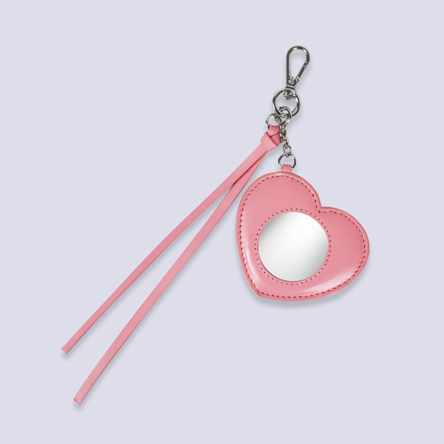 Heart Mirror Bag Charm