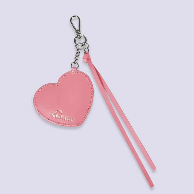 Heart Mirror Bag Charm