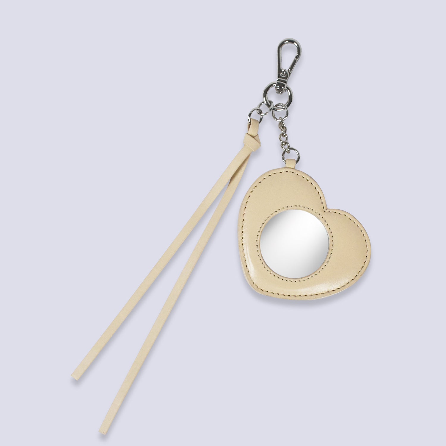 Heart Mirror Bag Charm