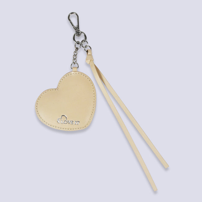 Heart Mirror Bag Charm
