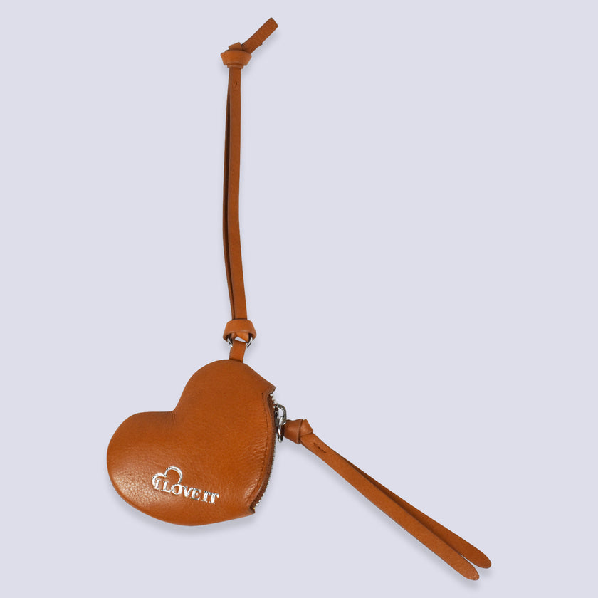 Heart Pouch Bag Charm