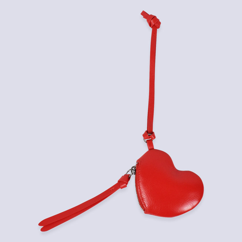 Heart Pouch Bag Charm