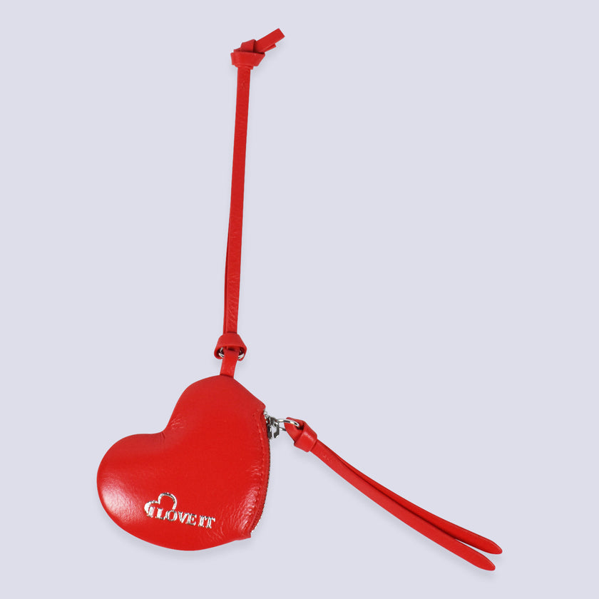 Heart Pouch Bag Charm