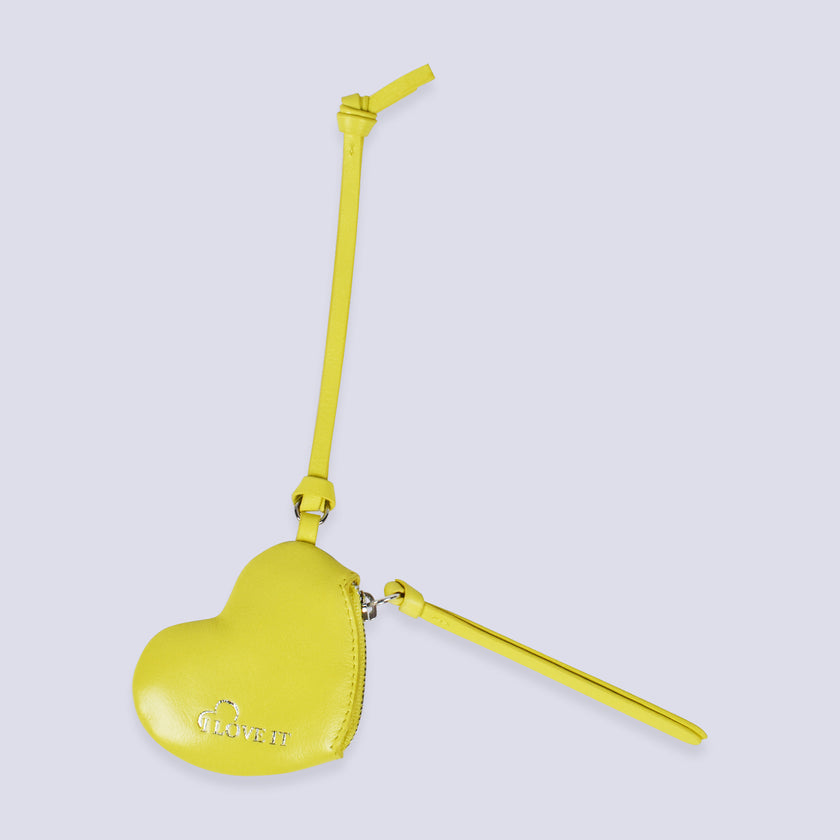 Heart Pouch Bag Charm